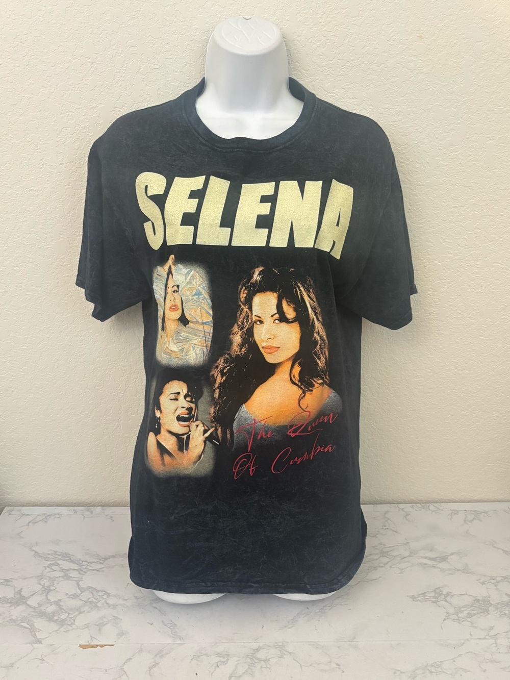 Selena Quintanilla Graphic T Shirt Black Official Merch Sz M Band Tee Gray